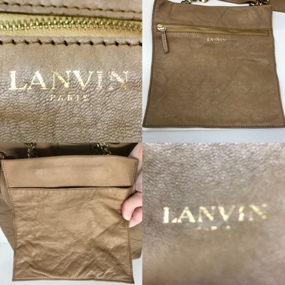 Lanvin Tan Diamond Quilted “Carry Me” Tote - Picture 7 of 9